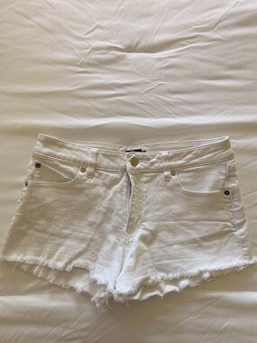 Volcom White Denim Cutoff Shorts